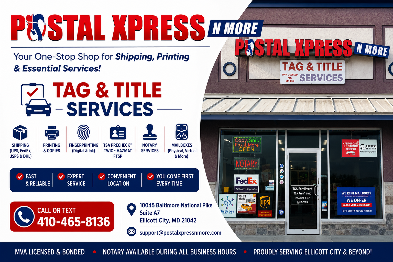 Postal Xpress N More storefront
